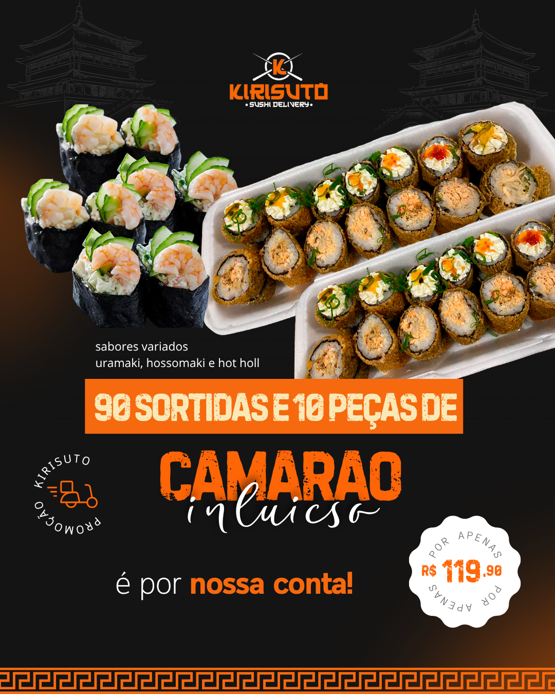 [PROMOÇÃO] 90 peças sortidas + 10 peças de CAMARÃO